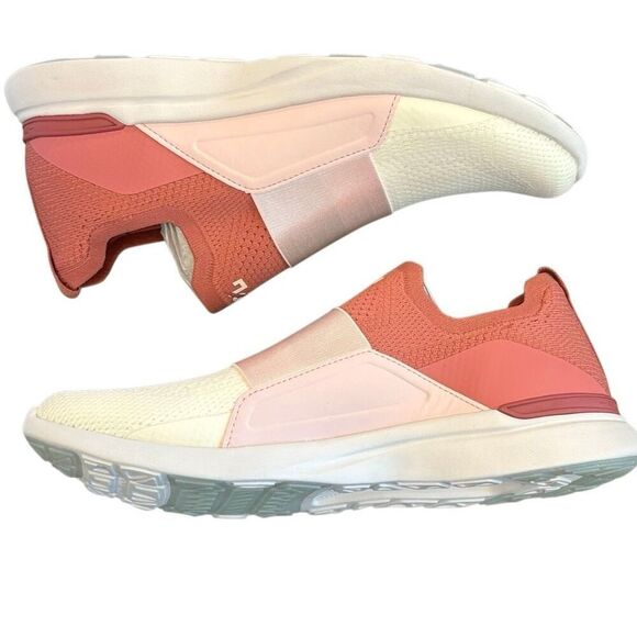 NEW NWT Athletic Propulsion Labs (APL) Techloom Women’s Size 10.5 Peach Cream Ce - Picture 5 of 9